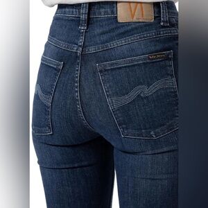 Nudie Jeans Hightop Tilde Blue Tide Skinny Jeans Size 28